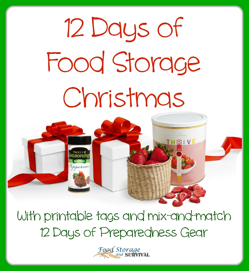 Twelve Days of Christmas–Food Storage