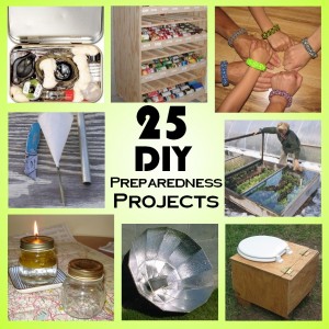25 easy DIY prepper projects for preparedness and survival.