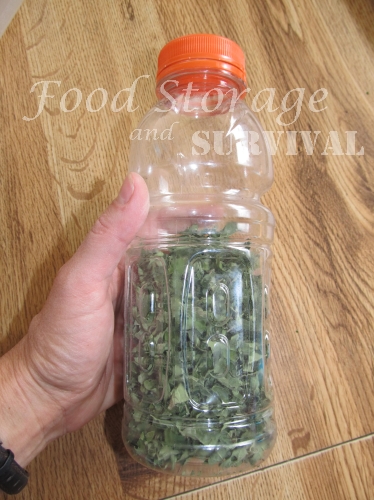 Drying herbs in a dehydrator--Food Storage and Survival
