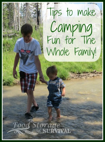 Tips to make camping fun for the whole family! Food Storage and Survival Radio