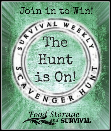 Join in a prepper scavenger hunt to win great prizes!  Runs through 7/13/14