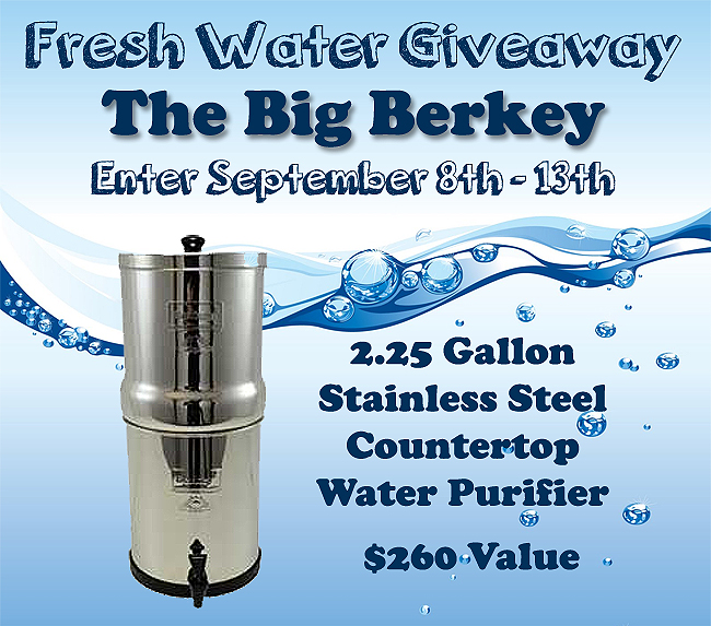 Big Berkey Water Purifier Giveaway