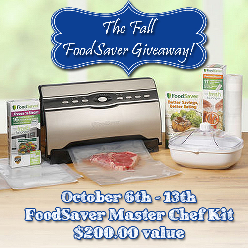 Fall FoodSaver Giveaway!