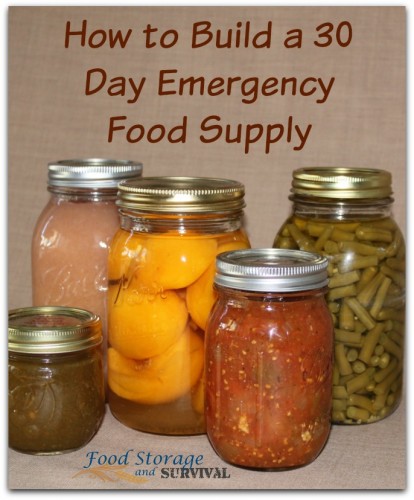 How to Build a 30 Day Emergency Food Supply