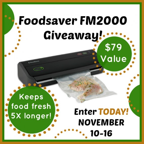 FoodSaver Vacuum Sealer Giveaway!