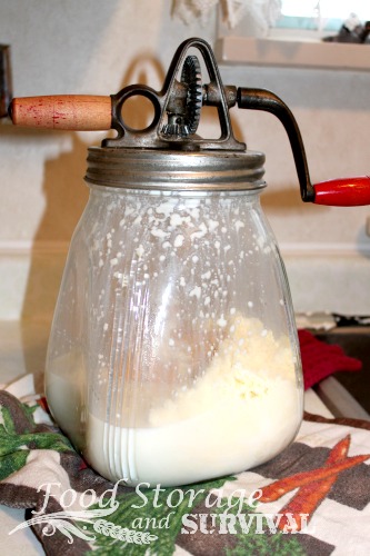 How to make butter with a butter churn!