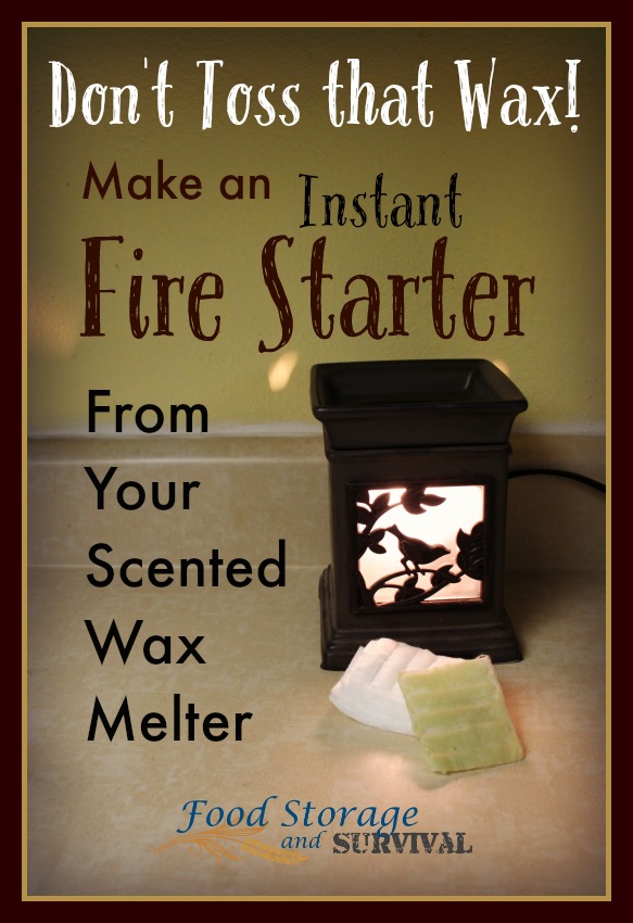 Don’t Toss that Wax! Make an Instant Fire Starter from Your Scented Wax Melter
