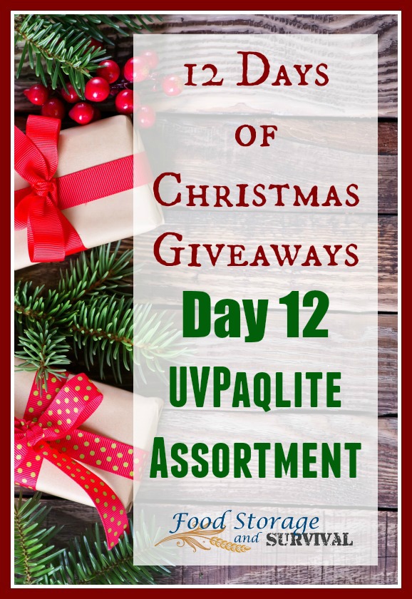 12 Days of Christmas Giveaways–Day 12: UVPaqlite Variety Pack