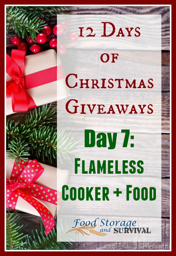 12 Days of Christmas Giveaways–Day 7: HydroHeat Flameless Cooker Kit from Emergency Essentials