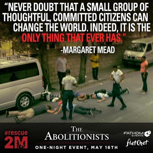 The Abolitionists--showing May 16, 2016 at a theater near you!