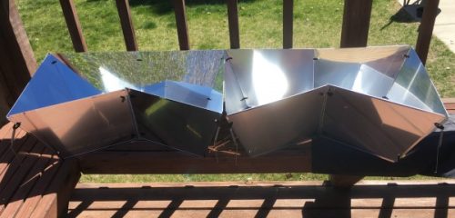 Baking a cake in a solar oven at 60 degrees! Review of solavore sport TR-86 reflector panels
